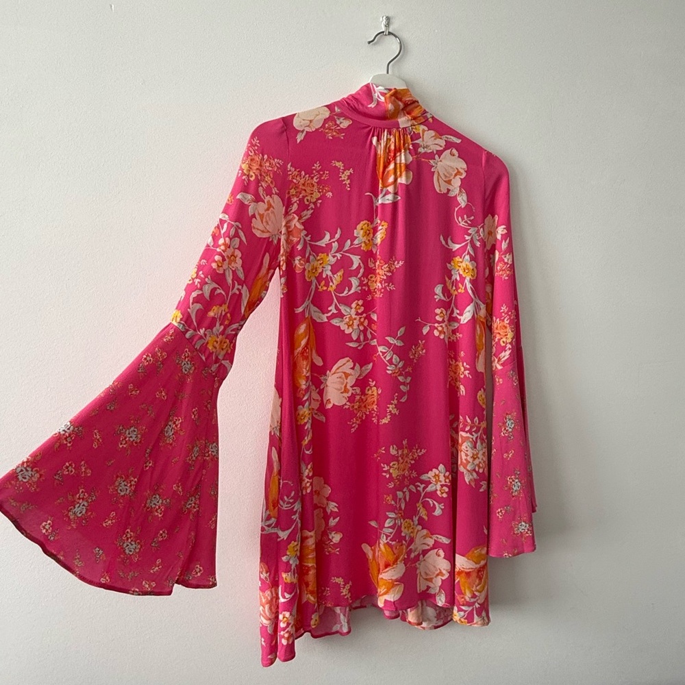 Free People Bell Sleeve Mini Dress